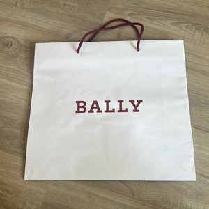 Bally shopping bag with ribbon and receipt pouch